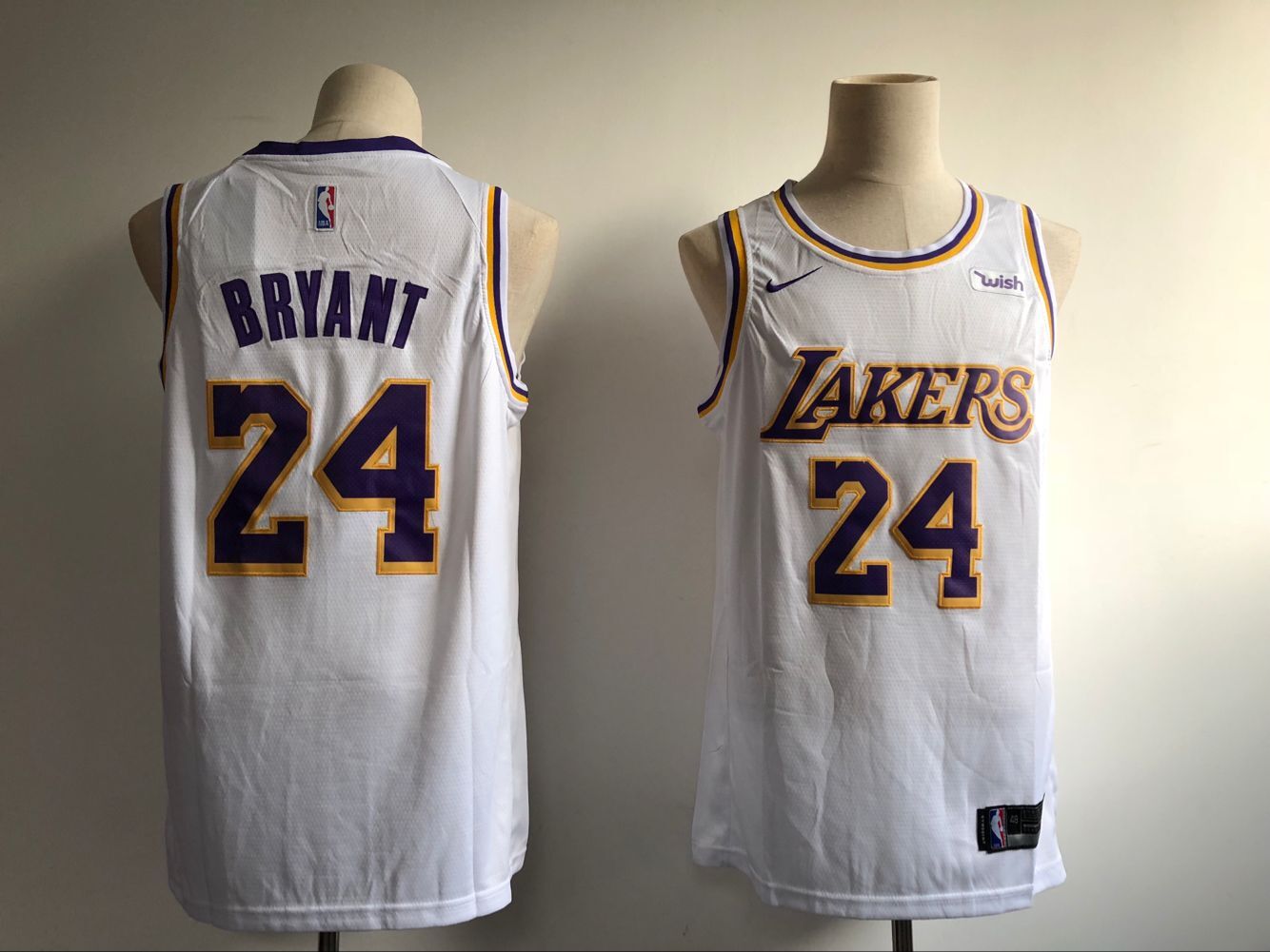 Men Los Angeles Lakers #24 Bryant white Game Nike NBA Jerseys->los angeles lakers->NBA Jersey